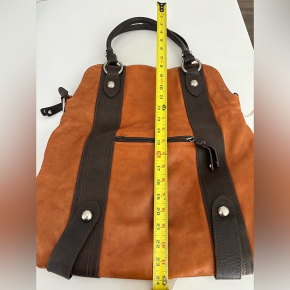 Handbag Genuine Leather Made in Italy 24” length Extra Straps - Picture 3 of 8
